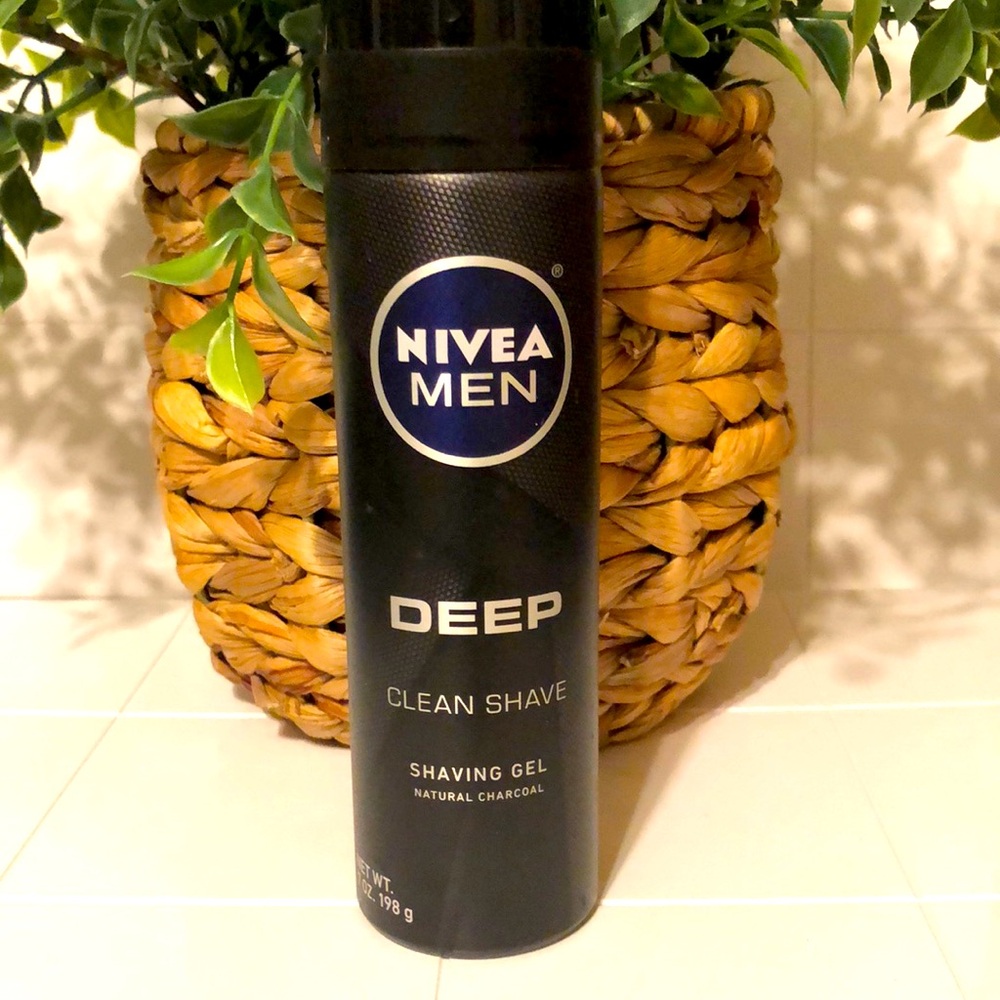 Nivea Men DEEP Clean Shave Shaving Gel Natural Charcoal 7 oz Can Hard 2 Find!